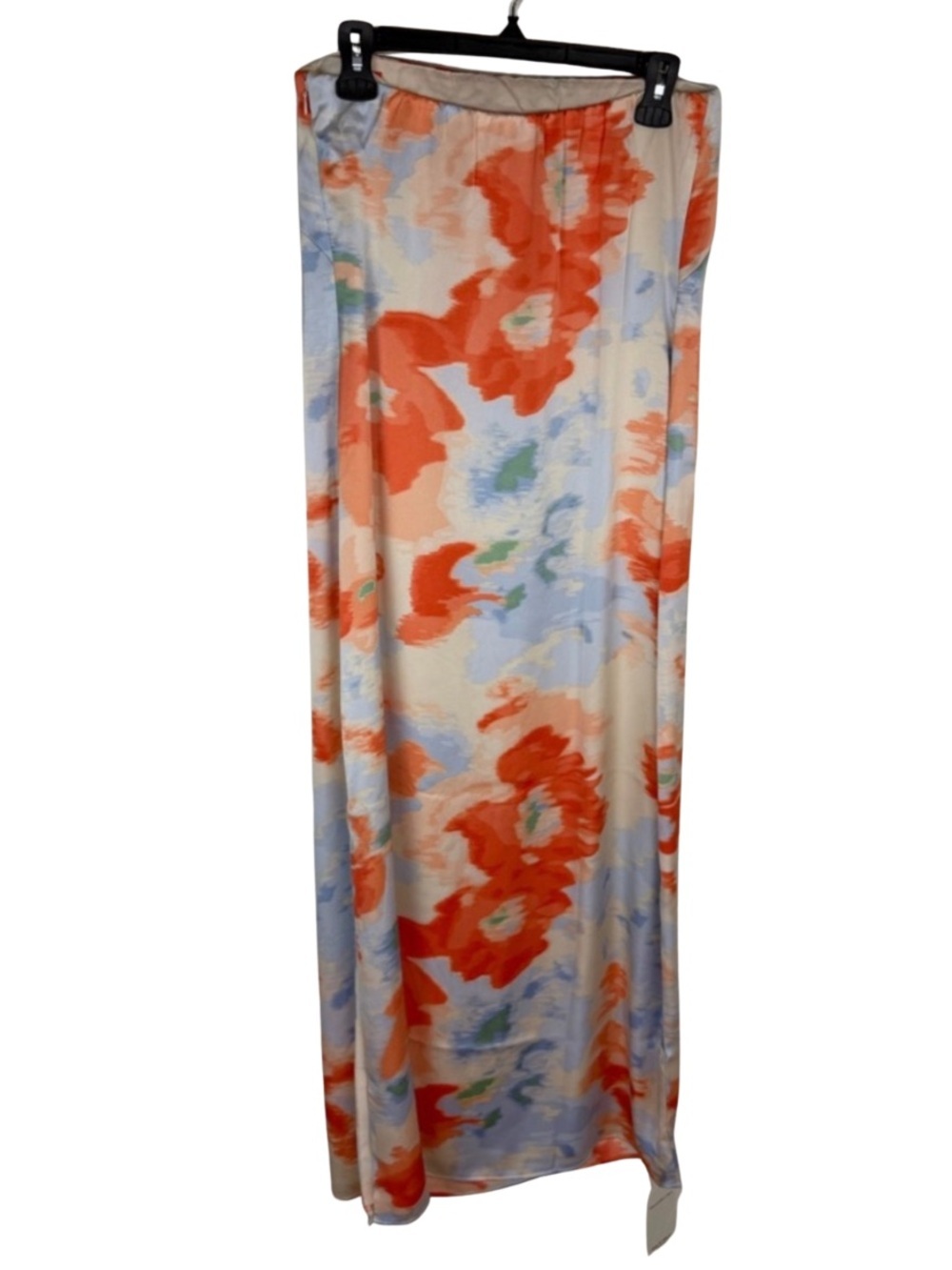 Abercrombie & Fitch Blue Strapless Floral Maxi Dress Large Petite - Picture 7 of 9